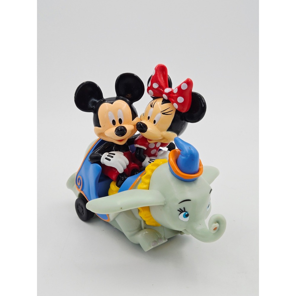 Disney Parks Exclusive Mickey Minnie Mouse Dumbo Flying Elephant Pull Back Toy